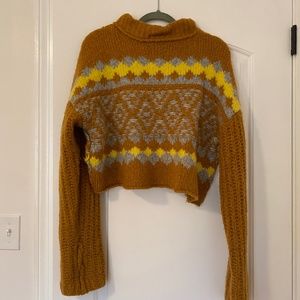 Free People Alpine Crop Sweater